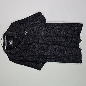 Puma XL black and gray short sleeve polo